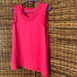 Pink Ruffle Top